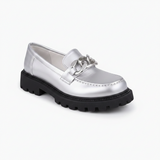 Mocassin Argenté Femme - vue 2