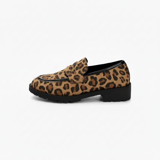 Mocassin Compensé Léopard Femme : L'Allure Audacieuse & le Confort Affirmé