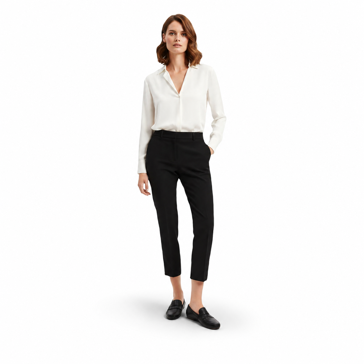 Mocassin Femme Noir Mat - vue 9