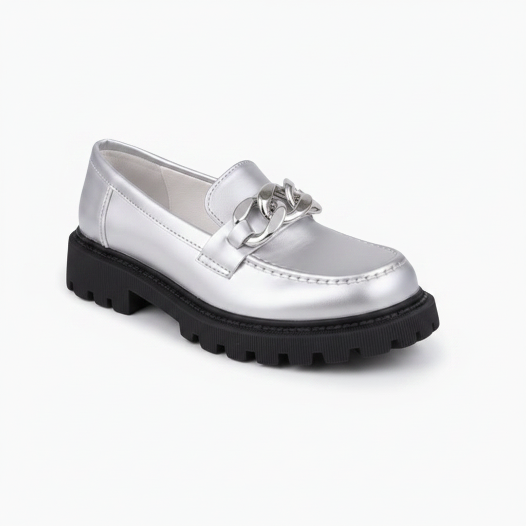 Mocassin Argenté Femme - vue 2