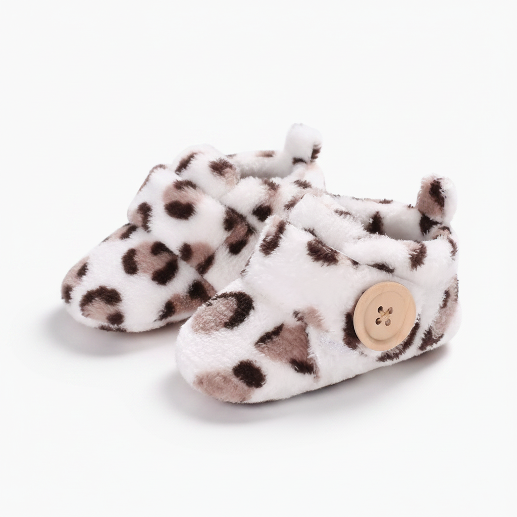 Semelle souple et antidérapante du mocassin bébé, idéale pour un maintien sécurisé des petits pieds.