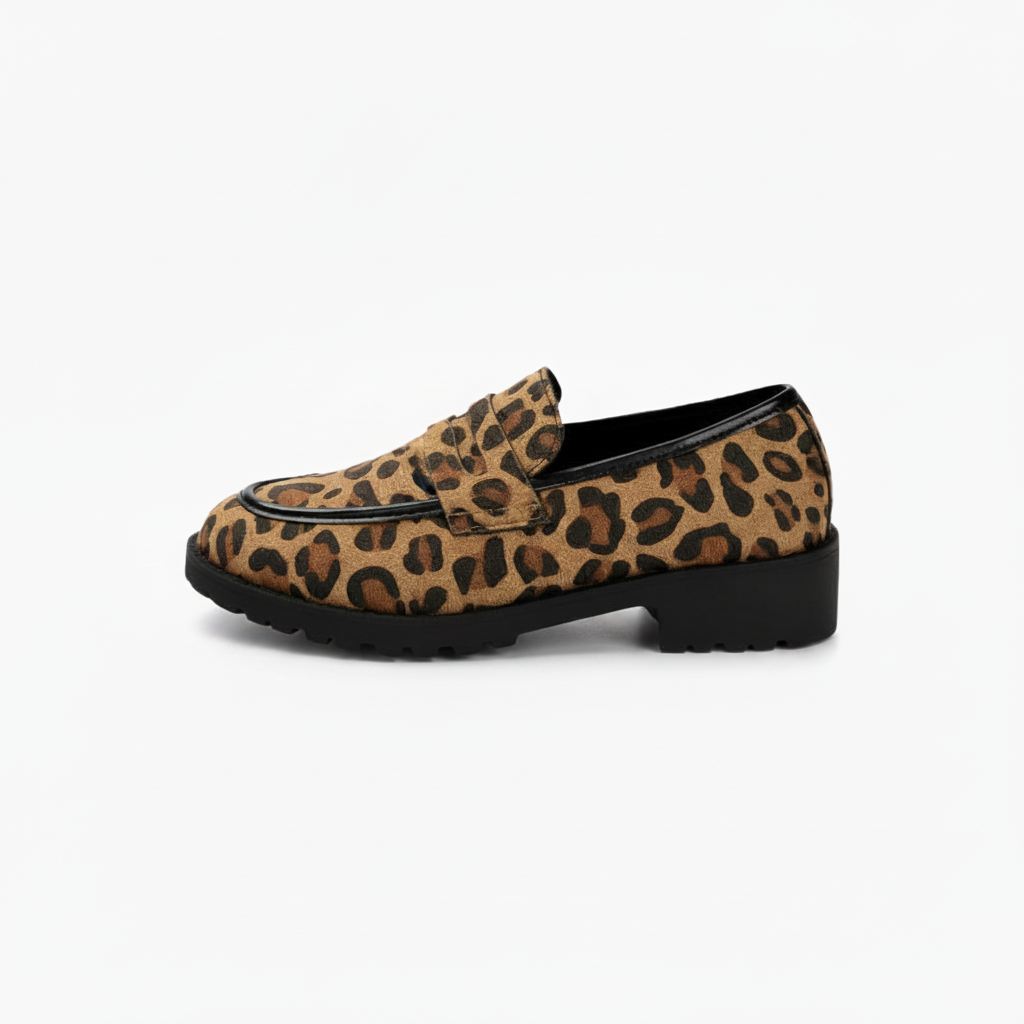 Mocassin Compensé Léopard Femme : L'Allure Audacieuse & le Confort Affirmé