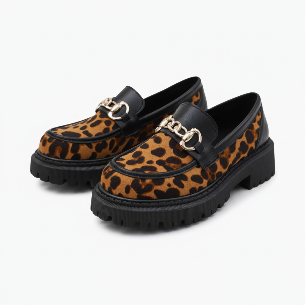 Détail de la couture et du matériau du mocassin, preuve de qualité et de raffinement artisanal.