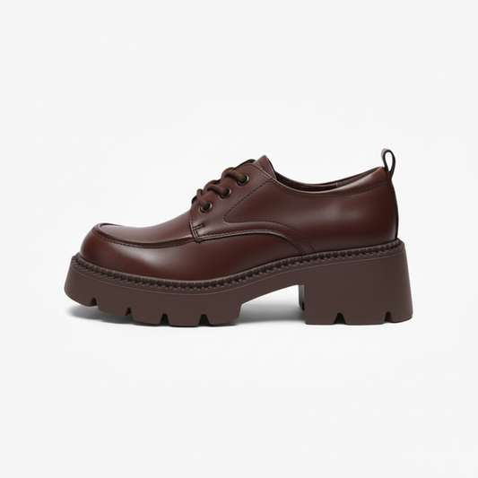 Mocassin Plateforme Cuir Marron Femme : L'Allure Chic & Confort Affirmé